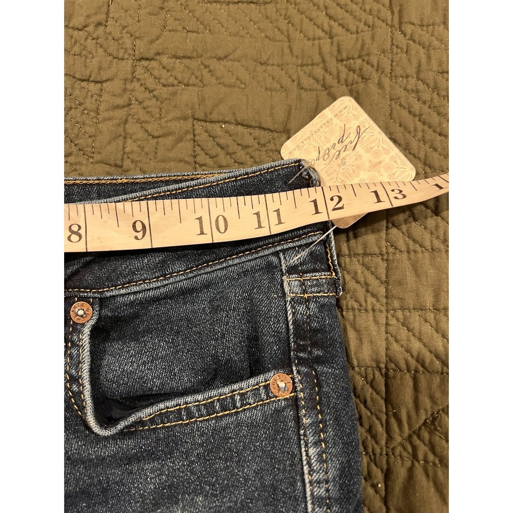 We‎ The Free People Women's Blue Jeans Size 25 Frayed Ankles NWT Msrp $ 78.00 - Picture 5 of 11